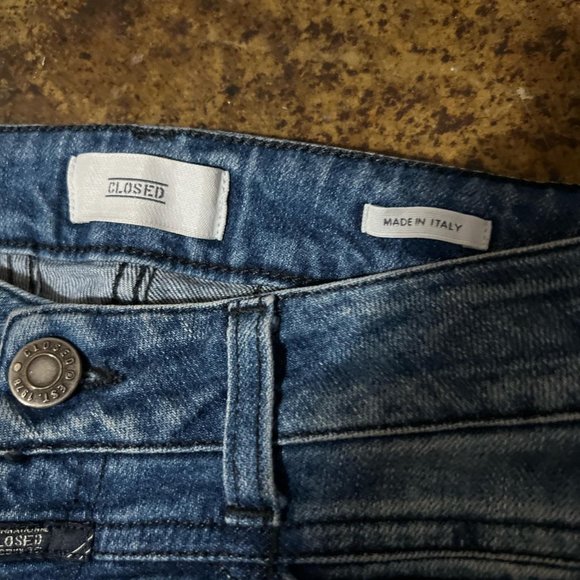 CLOSED frayed Skinny Pusher cropped jeans - Picture 5 of 8